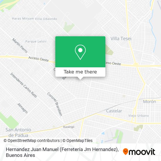 Hernandez Juan Manuel (Ferretería Jm Hernandez) map