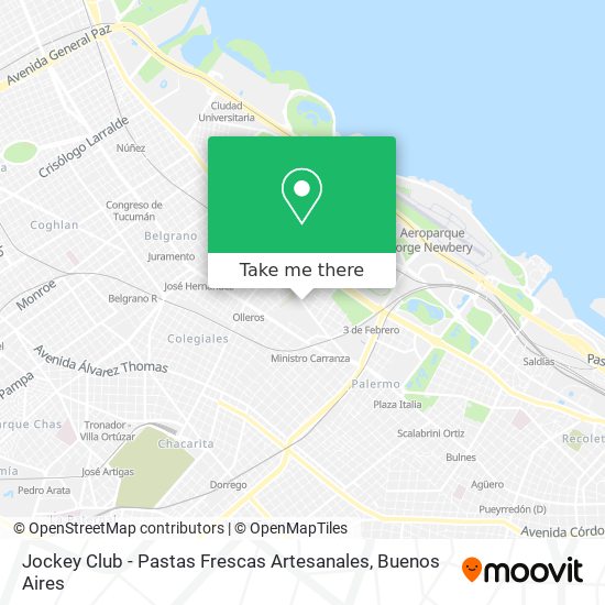 Mapa de Jockey Club - Pastas Frescas Artesanales