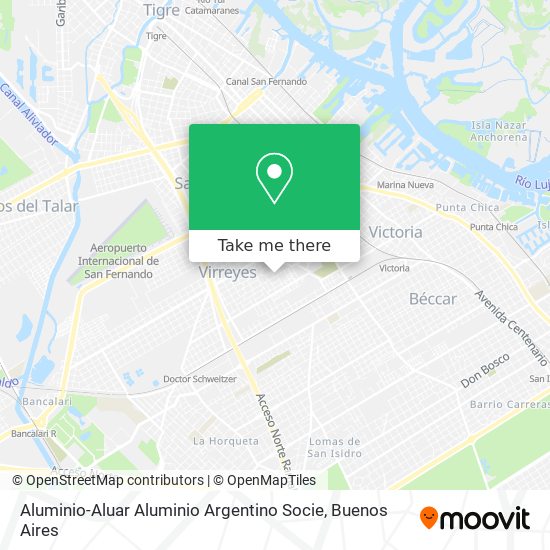 Aluminio-Aluar Aluminio Argentino Socie map