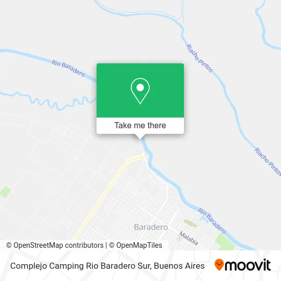 Complejo Camping Rio Baradero Sur map