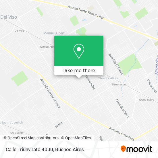 Mapa de Calle Triunvirato 4000
