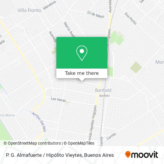 P. G. Almafuerte / Hipólito Vieytes map