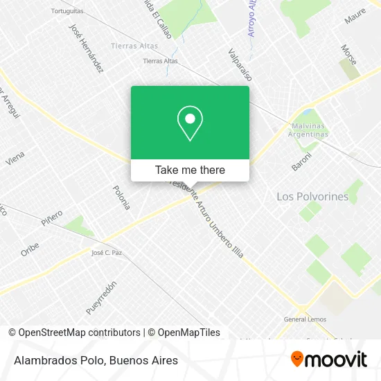 Alambrados Polo map