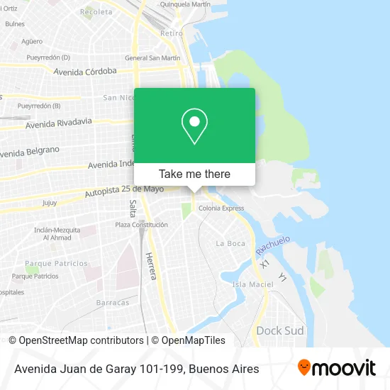 Avenida Juan de Garay 101-199 map