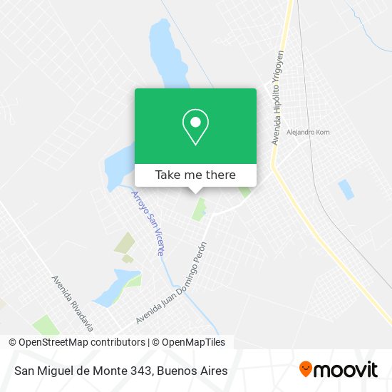 San Miguel de Monte 343 map