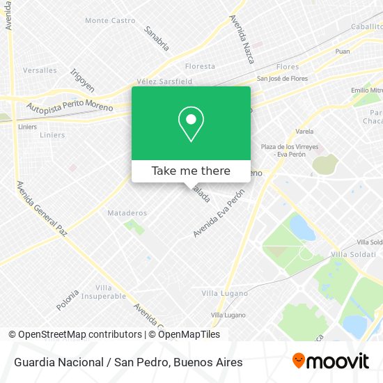 Mapa de Guardia Nacional / San Pedro
