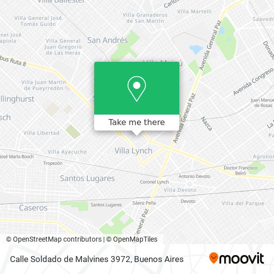 Calle Soldado de Malvines 3972 map