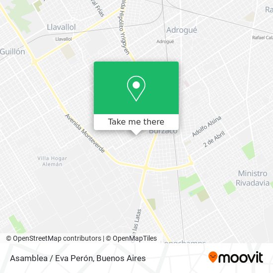 Mapa de Asamblea / Eva Perón