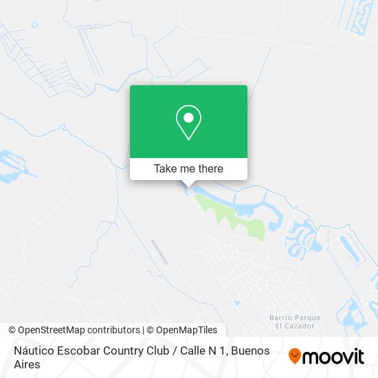 Náutico Escobar Country Club / Calle N 1 map