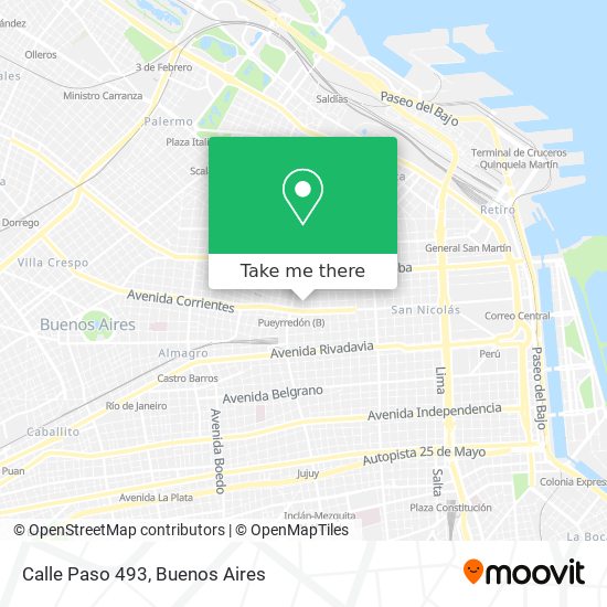 Mapa de Calle Paso 493