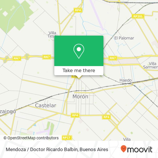 Mendoza / Doctor Ricardo Balbín map