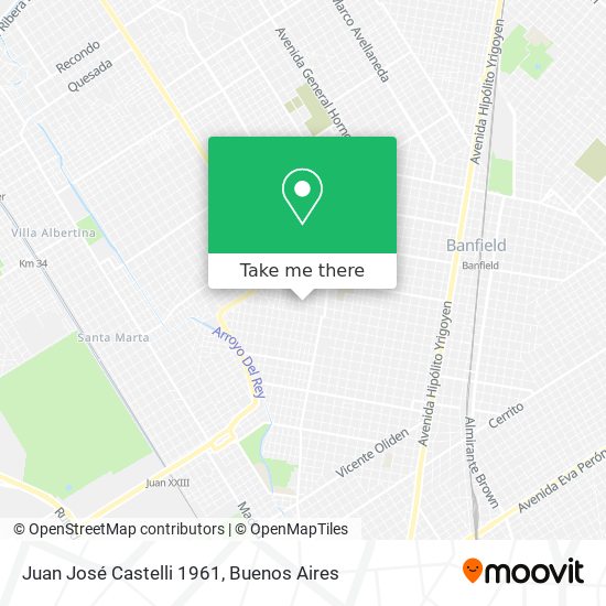 Juan José Castelli 1961 map