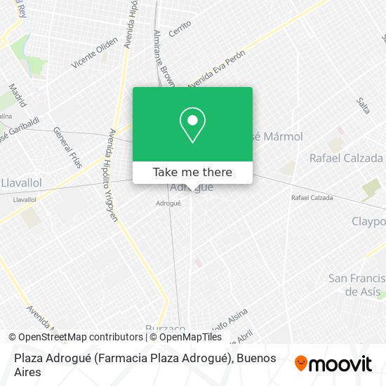 Plaza Adrogué (Farmacia Plaza Adrogué) map