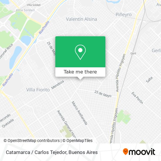 Catamarca / Carlos Tejedor map