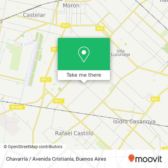 Chavarría / Avenida Cristianía map