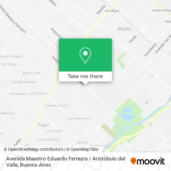 Avenida Maestro Eduardo Ferreyra / Aristóbulo del Valle map