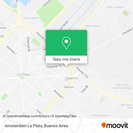 Mapa de Amsterdam La Plata