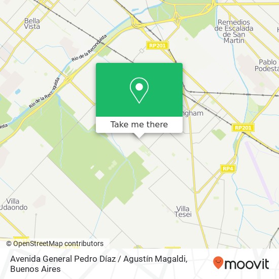 Avenida General Pedro Díaz / Agustín Magaldi map