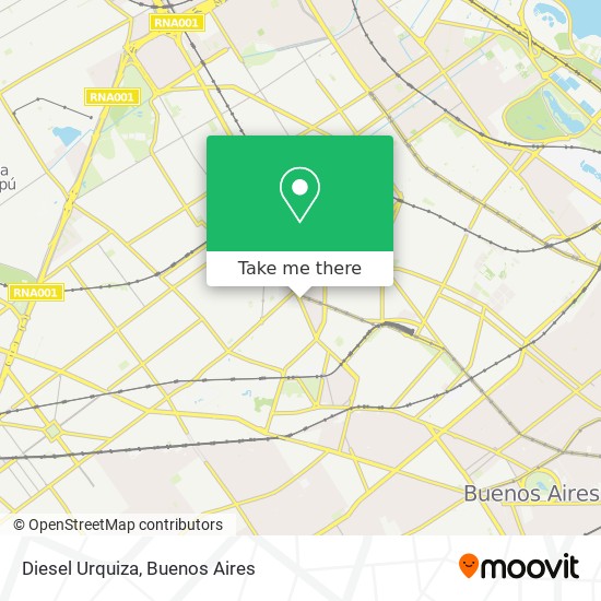 Mapa de Diesel Urquiza