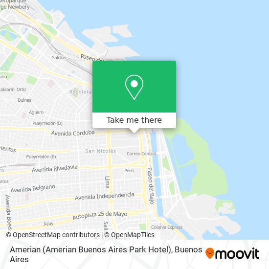 Mapa de Amerian (Amerian Buenos Aires Park Hotel)