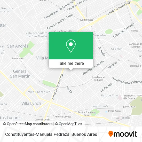 Constituyentes-Manuela Pedraza map