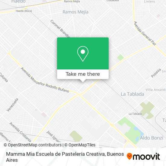 Mamma Mia Escuela de Pastelería Creativa map