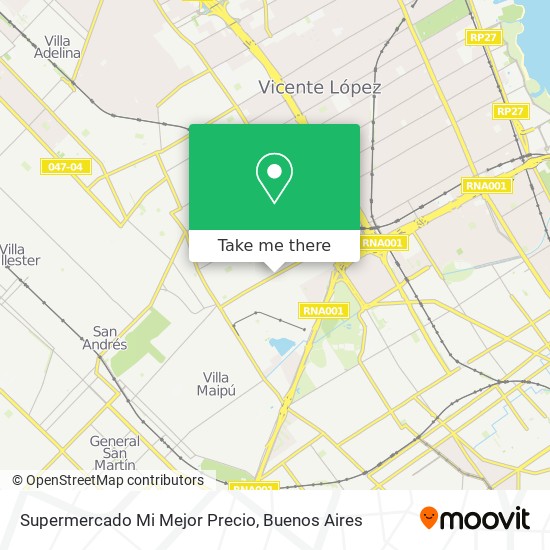 Supermercado Mi Mejor Precio map