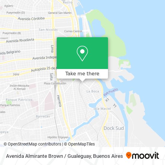 Avenida Almirante Brown / Gualeguay map