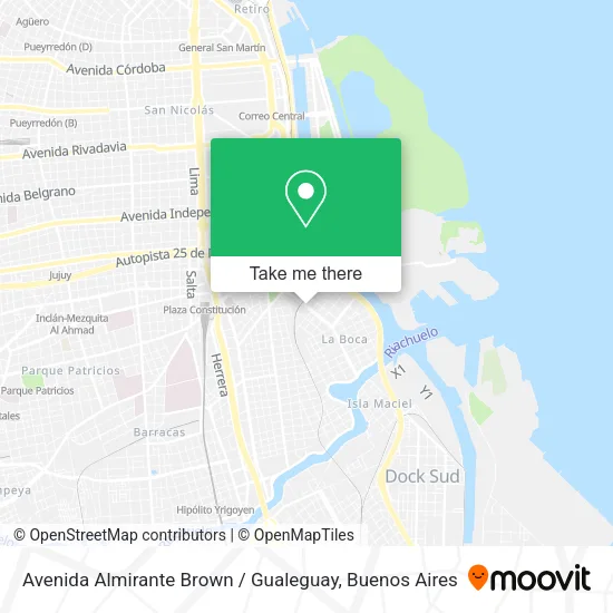 Mapa de Avenida Almirante Brown / Gualeguay