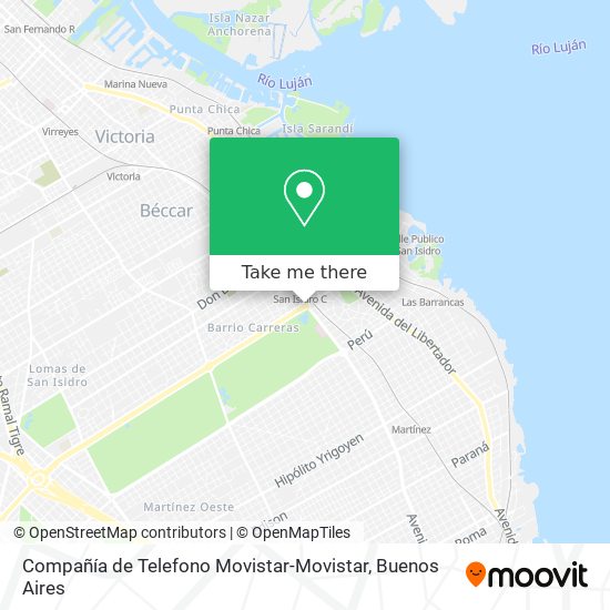 Mapa de Compañía de Telefono Movistar-Movistar