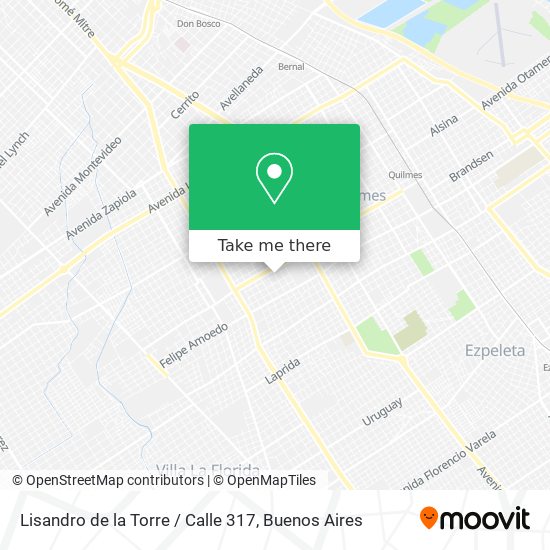 Lisandro de la Torre / Calle 317 map