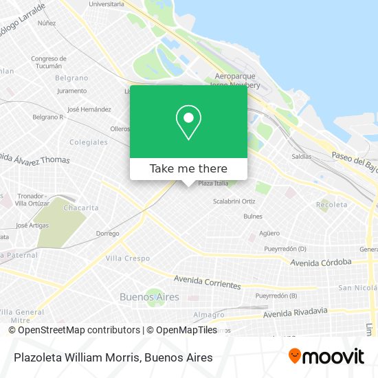 Plazoleta William Morris map