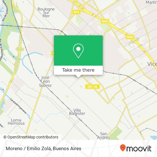 Mapa de Moreno / Emilio Zolá