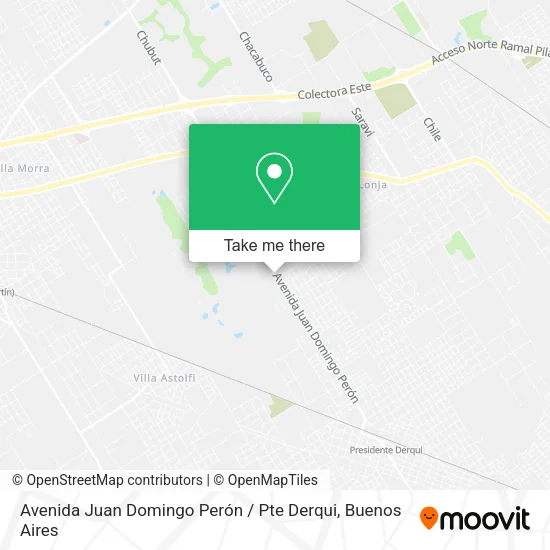 Avenida Juan Domingo Perón / Pte Derqui map