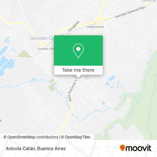 Avícola Catán map