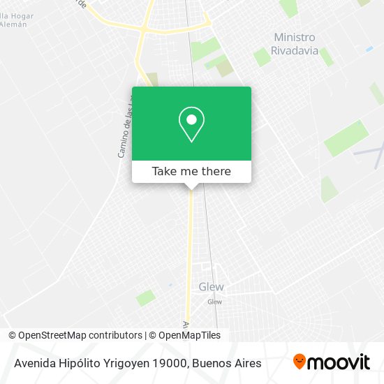 Avenida Hipólito Yrigoyen 19000 map
