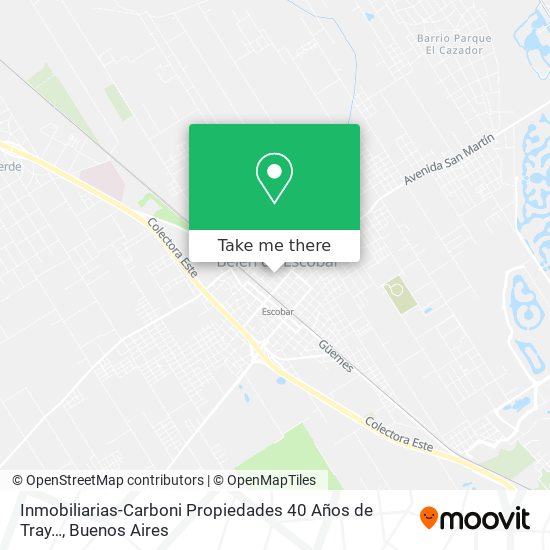 Inmobiliarias-Carboni Propiedades 40 Años de Tray… map