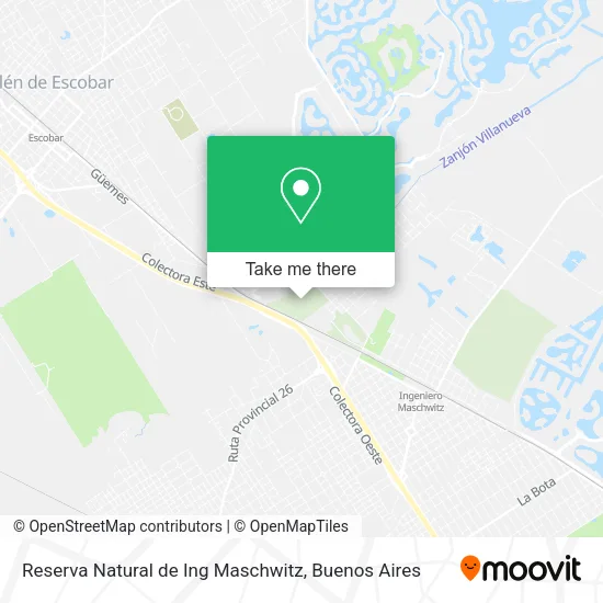 Mapa de Reserva Natural de Ing Maschwitz