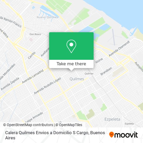 Calera Quilmes Envios a Domicilio S Cargo map