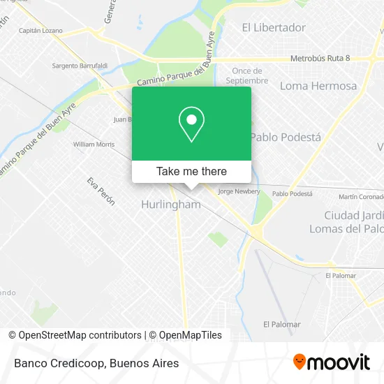 Mapa de Banco Credicoop
