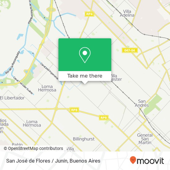 Mapa de San José de Flores / Junín
