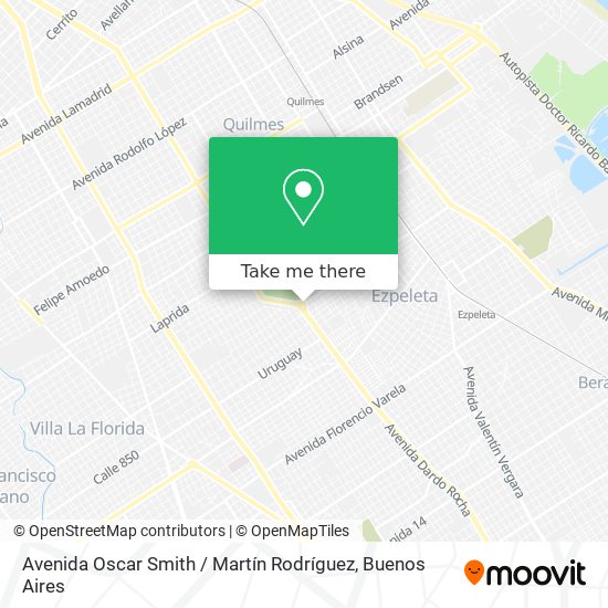 Avenida Oscar Smith / Martín Rodríguez map