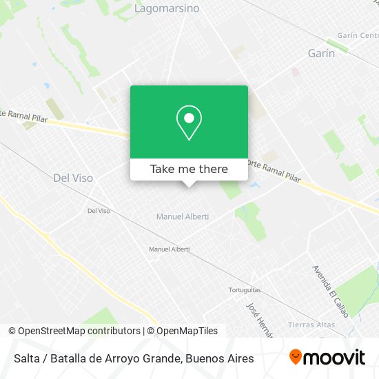 Mapa de Salta / Batalla de Arroyo Grande