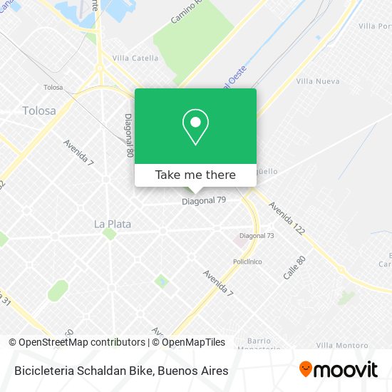 Mapa de Bicicleteria Schaldan Bike