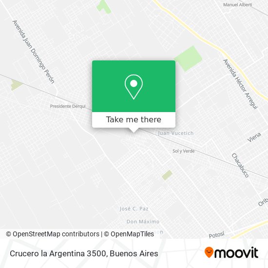 Crucero la Argentina 3500 map