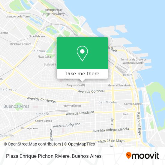 Mapa de Plaza Enrique Pichon Riviere