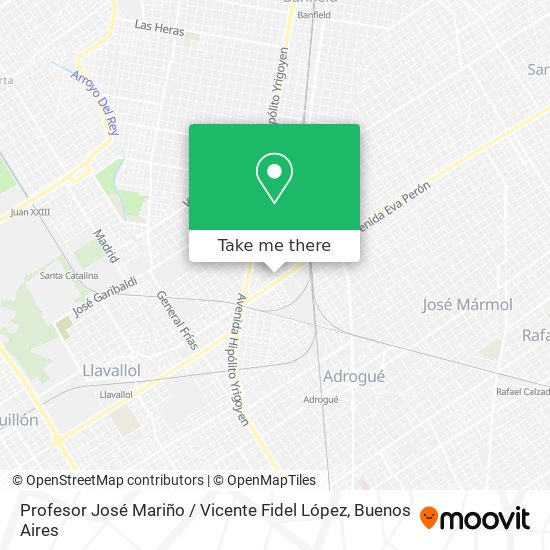 Profesor José Mariño / Vicente Fidel López map