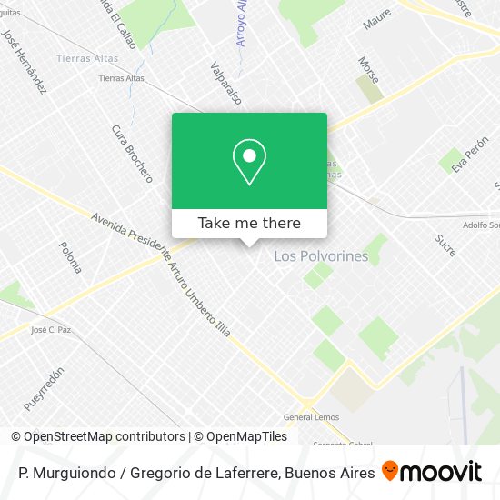 P. Murguiondo / Gregorio de Laferrere map