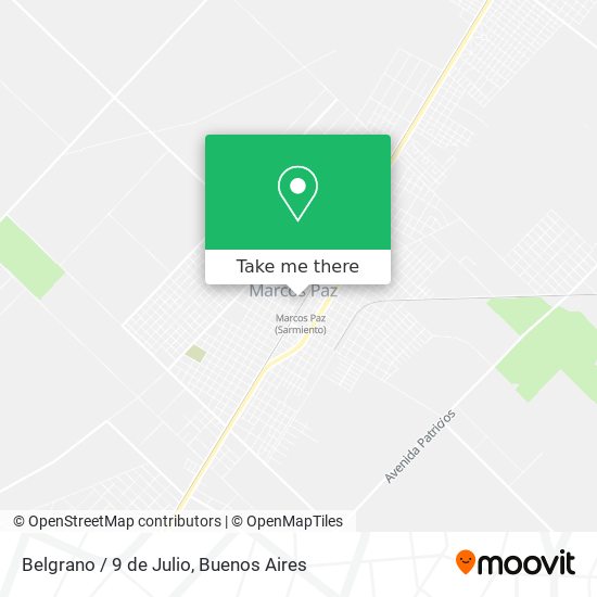 Belgrano / 9 de Julio map