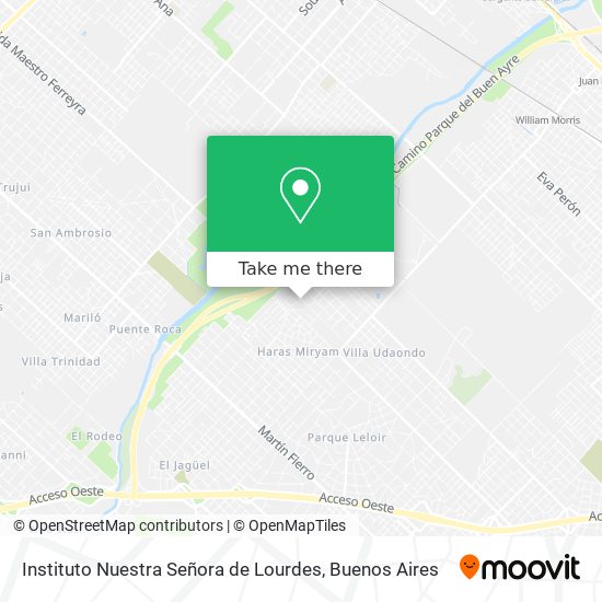 Instituto Nuestra Señora de Lourdes map